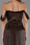 Long Brown Chiffon Evening Dress ABU6496
