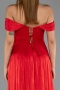 Long Red Chiffon Evening Dress ABU6203