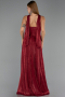 Long Burgundy Chiffon Evening Dress ABU6322