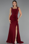 Long Burgundy Evening Dress ABU6552