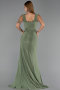 Long Oil Green Evening Dress ABU6552