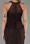 Long Brown Dantelle Evening Dress ABU6425