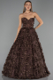 Long Brown Evening Dress ABU6408