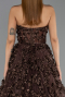 Long Brown Evening Dress ABU6408