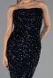 Long Navy Blue Evening Dress ABU6439