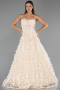 Long Gold Evening Dress ABU5658