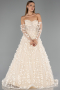 Long Gold Evening Dress ABU5658