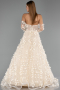 Long Gold Evening Dress ABU5658