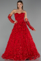 Long Red Evening Dress ABU5658