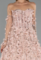 Long Powder Color Evening Dress ABU5658