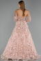 Long Powder Color Evening Dress ABU5658