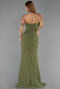 Long Oil Green Chiffon Evening Dress ABU6500