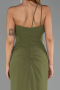 Long Oil Green Chiffon Evening Dress ABU6500