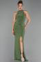 Long Oil Green Evening Dress ABU5422