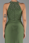 Long Oil Green Evening Dress ABU5422