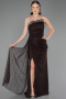 Long Brown Dantelle Evening Dress ABU6562