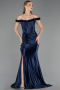Long Navy Blue Evening Dress ABU6565