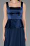 Long Navy Blue Chiffon Evening Dress ABU6568