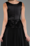 Long Black Chiffon Evening Dress ABU6568
