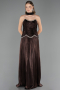 Long Brown Chiffon Evening Dress ABU6570