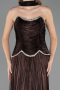 Long Brown Chiffon Evening Dress ABU6570