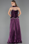 Long Purple Chiffon Evening Dress ABU6570