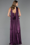 Long Purple Chiffon Evening Dress ABU6570