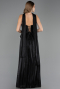 Long Black Chiffon Evening Dress ABU6570