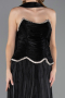 Long Black Chiffon Evening Dress ABU6570