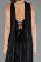 Long Black Chiffon Evening Dress ABU6570