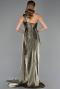 Long Olive Drab Chiffon Prom Gown ABU6622