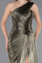 Long Olive Drab Chiffon Prom Gown ABU6622