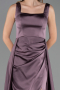Long Lavender Satin Prom Gown ABU6572