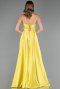 Long Pistachio Green Satin Prom Gown ABU6573