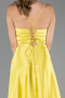 Long Pistachio Green Satin Prom Gown ABU6573