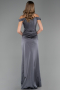 Long Anthracite Satin Mermaid Prom Dress ABU6574