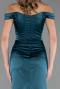 Long Oil Green Satin Mermaid Prom Dress ABU6574