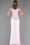 Long Powder Color Satin Mermaid Prom Dress ABU6574