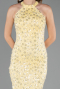 Long Yellow Dantelle Prom Gown ABU6578
