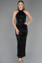 Long Black Dantelle Prom Gown ABU6578