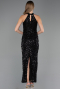 Long Black Dantelle Prom Gown ABU6578