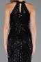 Long Black Dantelle Prom Gown ABU6578