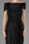 Long Black Chiffon Evening Dress ABU6581