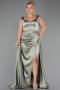 Long Satin Formal Plus Size Dress ABU6576