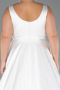 Long White Satin Formal Plus Size Dress ABU6576