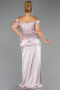 Long Mink Satin Plus Size Evening Gown ABU6577