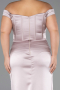 Long Mink Satin Plus Size Evening Gown ABU6577