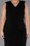 Midi Black Plus Size Party Dress ABK2690