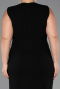 Midi Black Plus Size Party Dress ABK2690