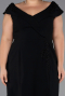Midi Black Plus Size Cocktail Dress ABK2691